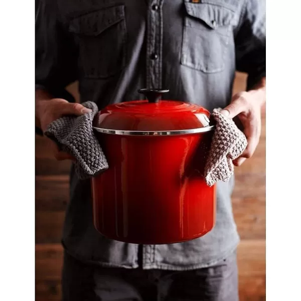 Le Creuset Enamel On Steel Stockpot, 16 qt., Cerise