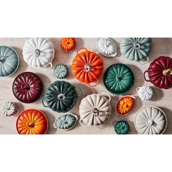 Le Creuset Enameled Cast Iron Figural Pumpkin Cocotte, 4 qt., Sea Salt