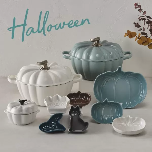 Le Creuset Enameled Cast Iron Figural Pumpkin Cocotte, 4 qt., Sea Salt