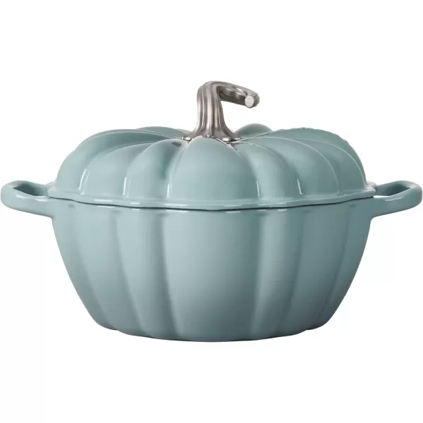 Le Creuset Enameled Cast Iron Figural Pumpkin Cocotte, 4 qt., Sea Salt