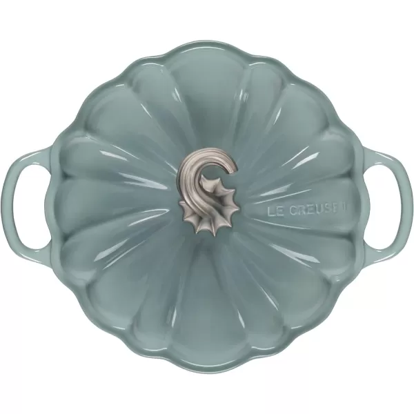 Le Creuset Enameled Cast Iron Figural Pumpkin Cocotte, 4 qt., Sea Salt