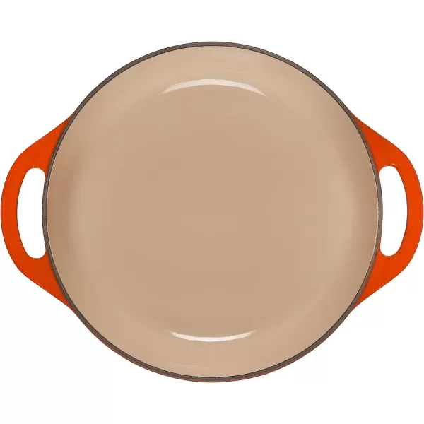 Le Creuset Enameled Cast Iron Shallow Round Oven, 2.75 Qt., Flame