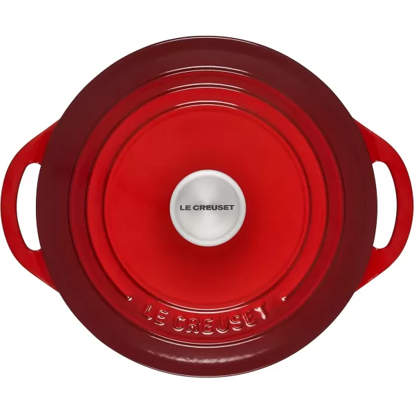 Le Creuset Enameled Cast Iron Shallow Round Oven, 2.75 Qt., Flame