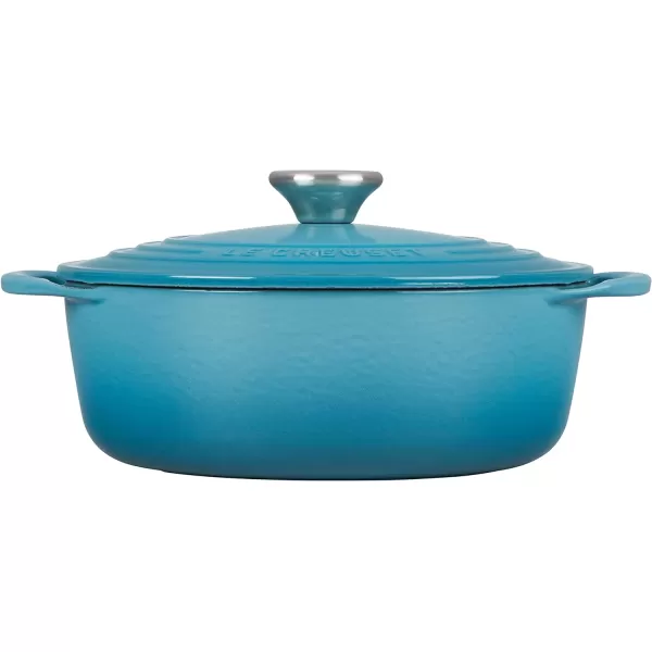 Le Creuset Enameled Cast Iron Shallow Round Oven, 2.75 Qt., Flame