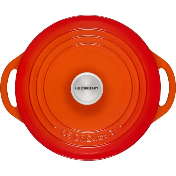 Le Creuset Enameled Cast Iron Shallow Round Oven, 2.75 Qt., Flame