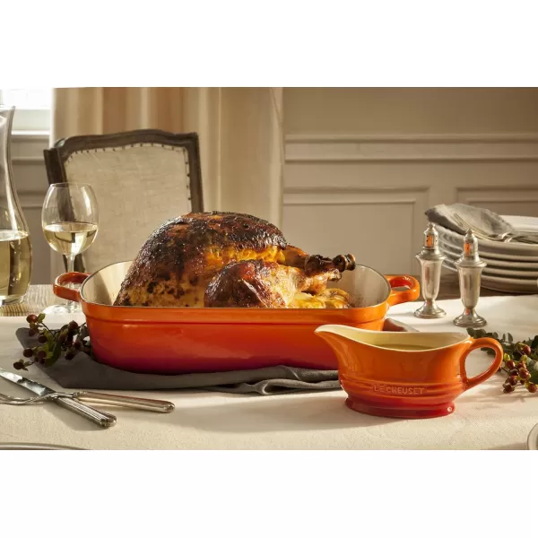 Le Creuset Enameled Cast Iron Signature Rectangular Roaster, 5.25 qt.  , White