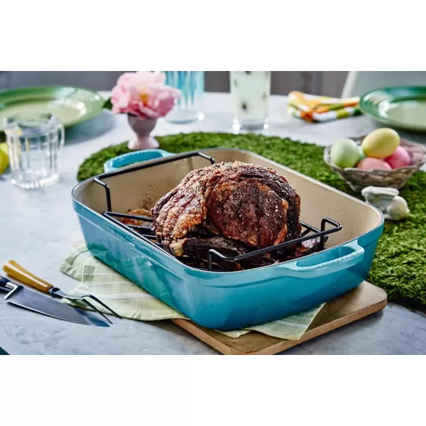 Le Creuset Enameled Cast Iron Signature Rectangular Roaster, 5.25 qt.  , White