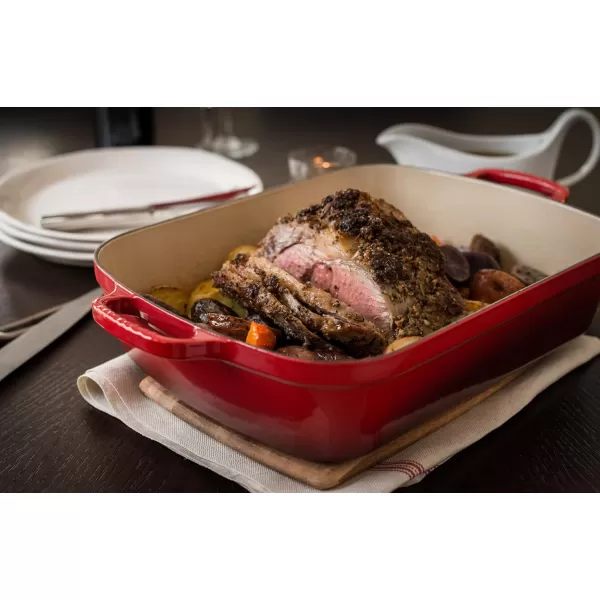 Le Creuset Enameled Cast Iron Signature Rectangular Roaster, 5.25 qt.  , White