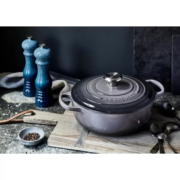 Le Creuset Enameled Cast Iron Signature Round Sauteuse, 3.5qt., Sea Salt