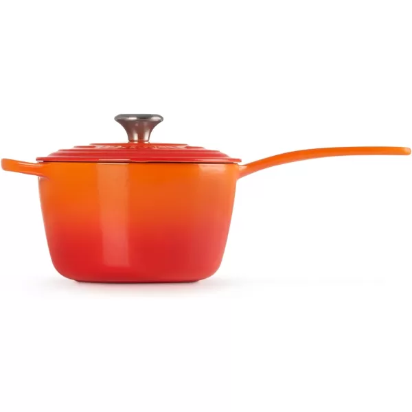 Le Creuset Enameled Cast Iron Signature Saucepan, 1.75 qt., White