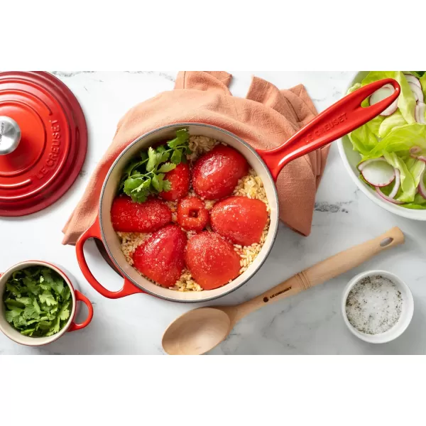 Le Creuset Enameled Cast Iron Signature Saucepan, 1.75 qt., White