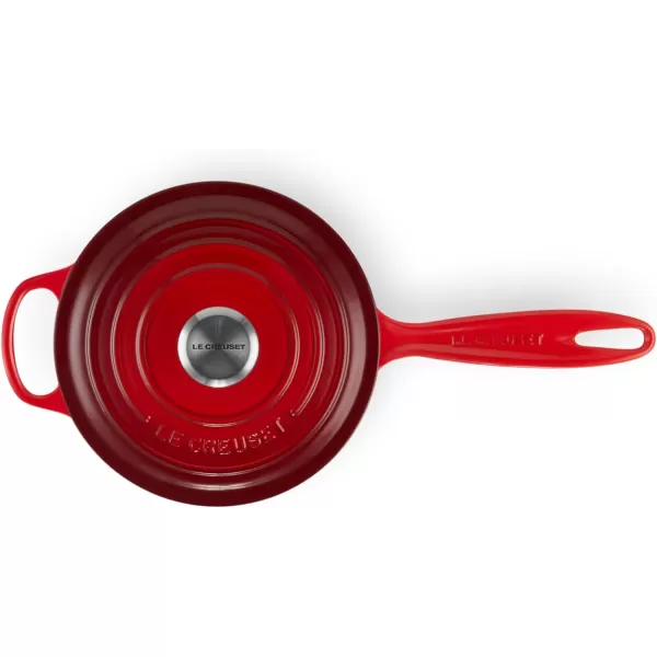 Le Creuset Enameled Cast Iron Signature Saucepan, 1.75 qt., White