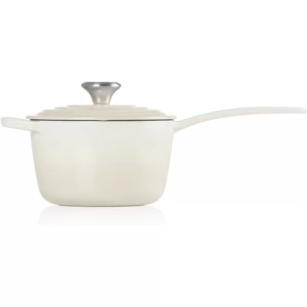 Le Creuset Enameled Cast Iron Signature Saucepan, 1.75 qt., White
