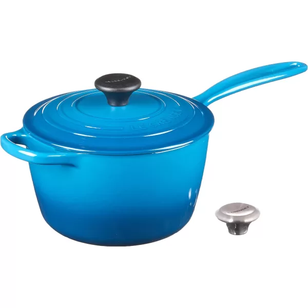 Le Creuset Enameled Cast Iron Signature Saucepan, 1.75 qt., White