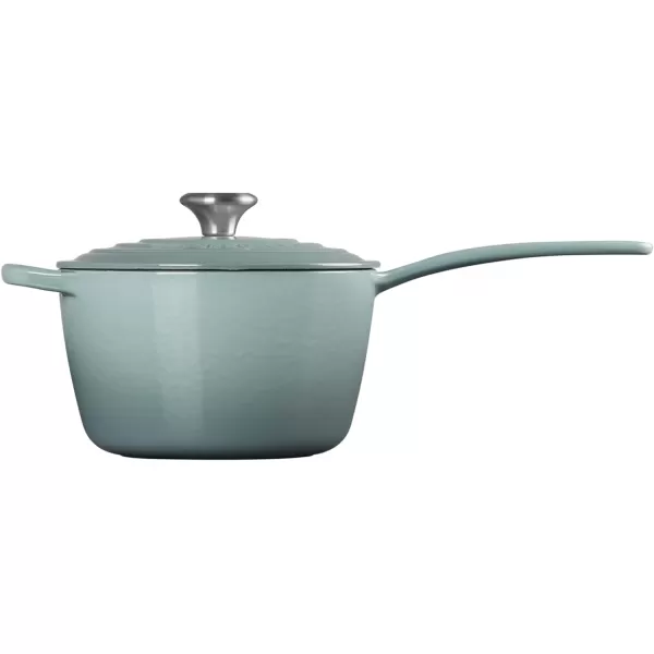 Le Creuset Enameled Cast Iron Signature Saucepan, 1.75 qt., White