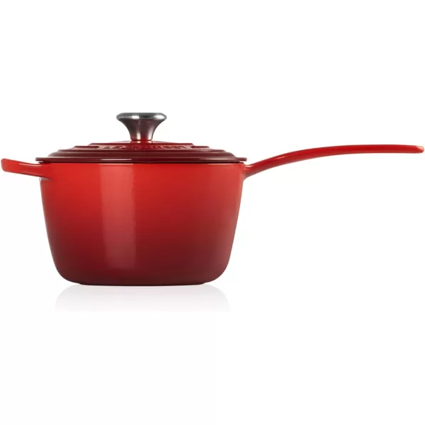 Le Creuset Enameled Cast Iron Signature Saucepan, 1.75 qt., White
