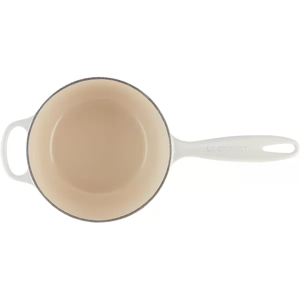 Le Creuset Enameled Cast Iron Signature Saucepan, 1.75 qt., White