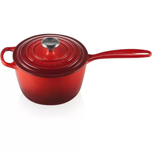 Le Creuset Enameled Cast Iron Signature Saucepan, 1.75 qt., White
