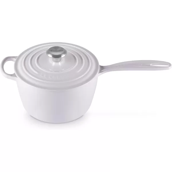 Le Creuset Enameled Cast Iron Signature Saucepan, 1.75 qt., White