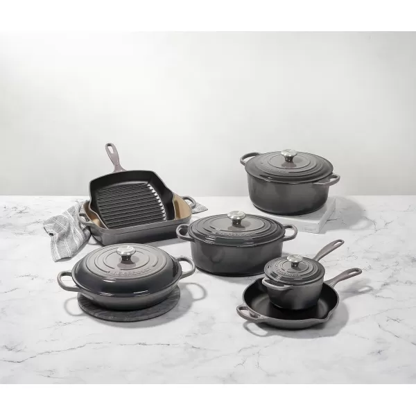 Le Creuset Enameled Cast Iron Signature Saucepan, 1.75 qt., White