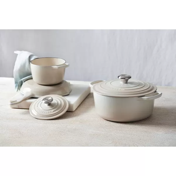 Le Creuset Enameled Cast Iron Signature Saucepan, 1.75 qt., White