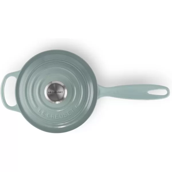 Le Creuset Enameled Cast Iron Signature Saucepan, 1.75 qt., White