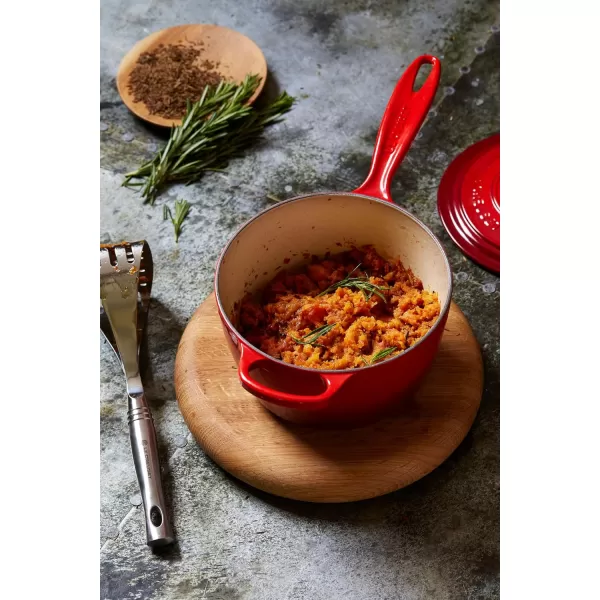 Le Creuset Enameled Cast Iron Signature Saucepan, 1.75 qt., White