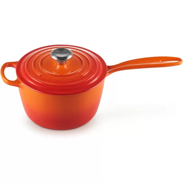 Le Creuset Enameled Cast Iron Signature Saucepan, 1.75 qt., White