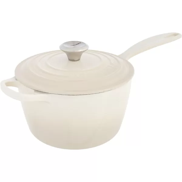 Le Creuset Enameled Cast Iron Signature Saucepan, 1.75 qt., White