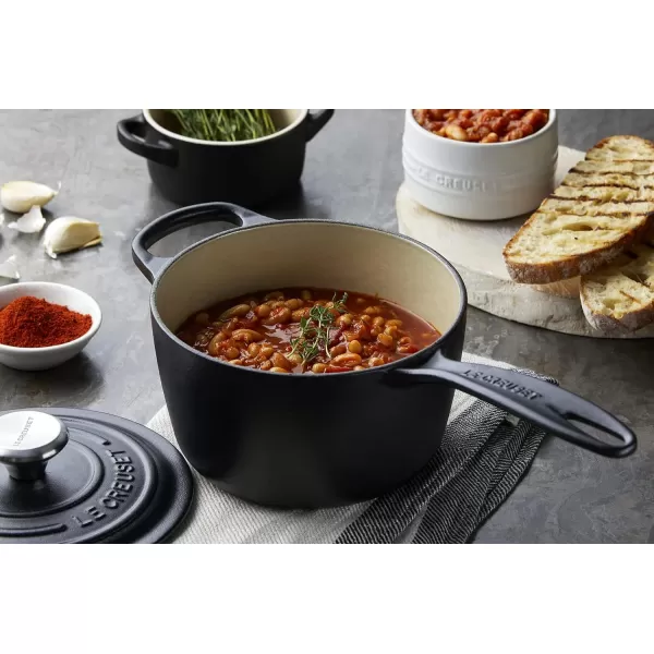 Le Creuset Enameled Cast Iron Signature Saucepan, 1.75 qt., White