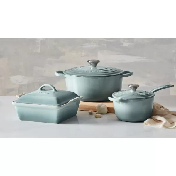 Le Creuset Enameled Cast Iron Signature Saucepan, 1.75 qt., White