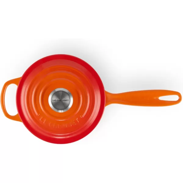 Le Creuset Enameled Cast Iron Signature Saucepan, 1.75 qt., White
