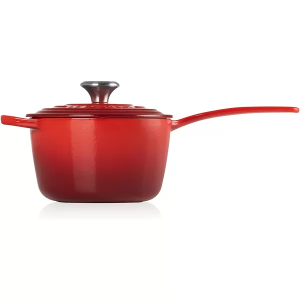 Le Creuset Enameled Cast Iron Signature Saucepan, 1.75 qt., White