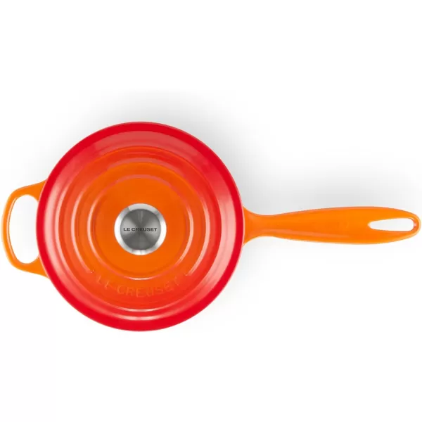 Le Creuset Enameled Cast Iron Signature Saucepan, 1.75 qt., White