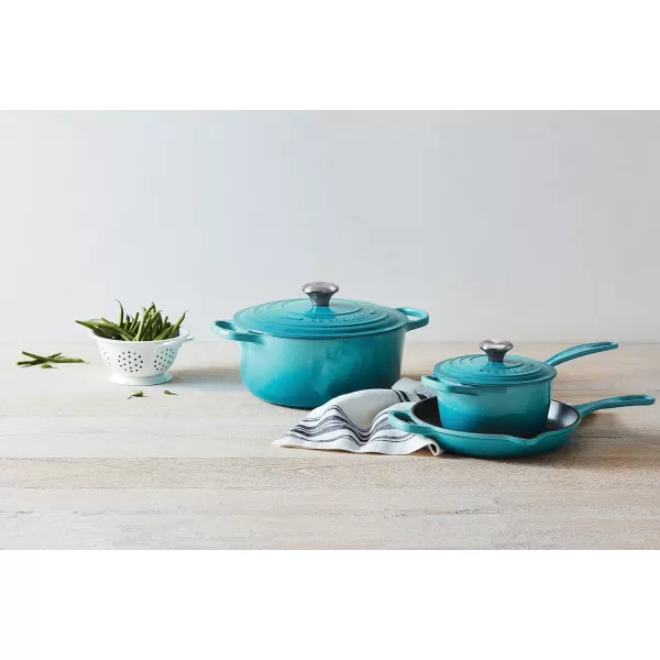 Le Creuset Enameled Cast Iron Signature Saucepan, 1.75 qt., White