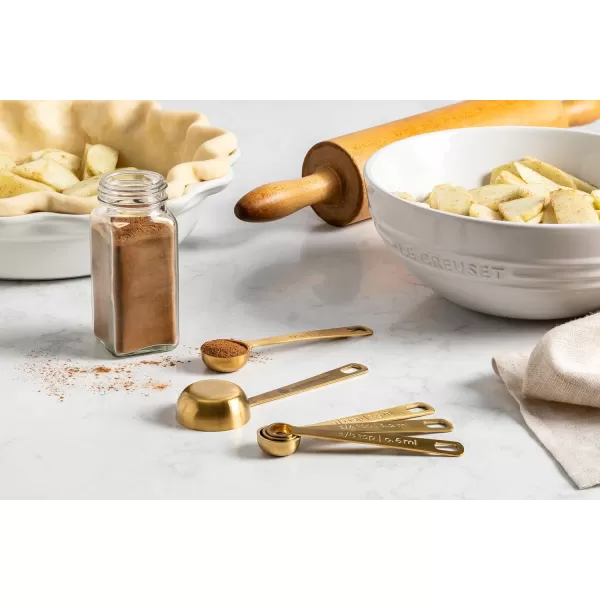 Le Creuset Measuring Spoons, Gold, Set of 5 