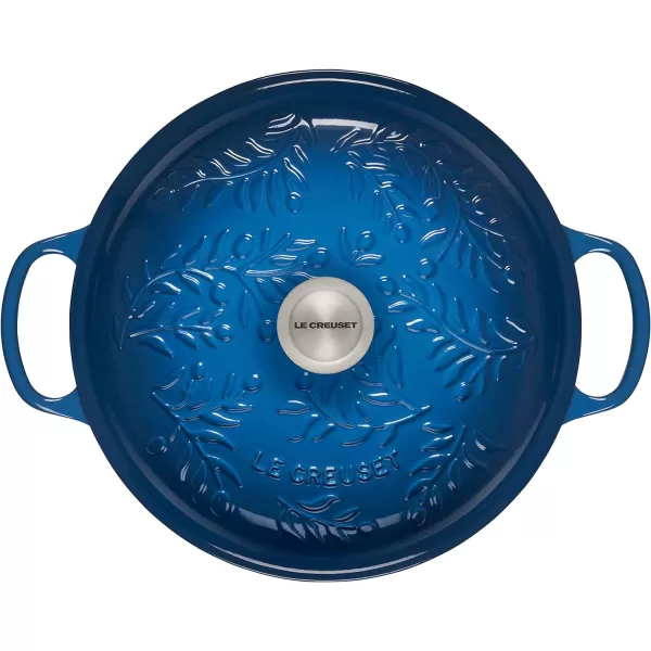 Le Creuset Olive Branch Collection Cast Iron Signature Round Braiser, 3.5 Qt., Olive