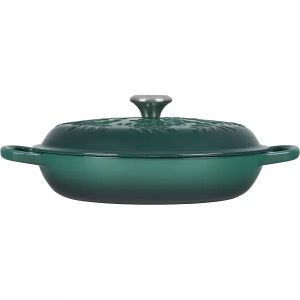 Le Creuset Olive Branch Collection Cast Iron Signature Round Braiser, 3.5 Qt., Olive