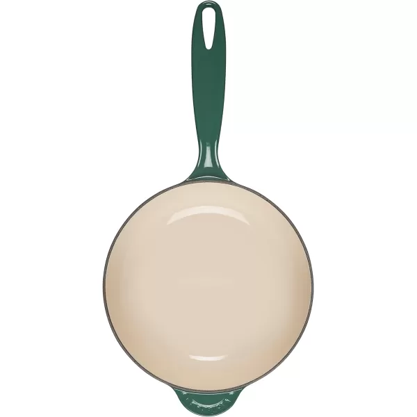 Le Creuset Olive Branch Collection Cast Iron Traditional Round Saucier, 2.25 Qt., Olive