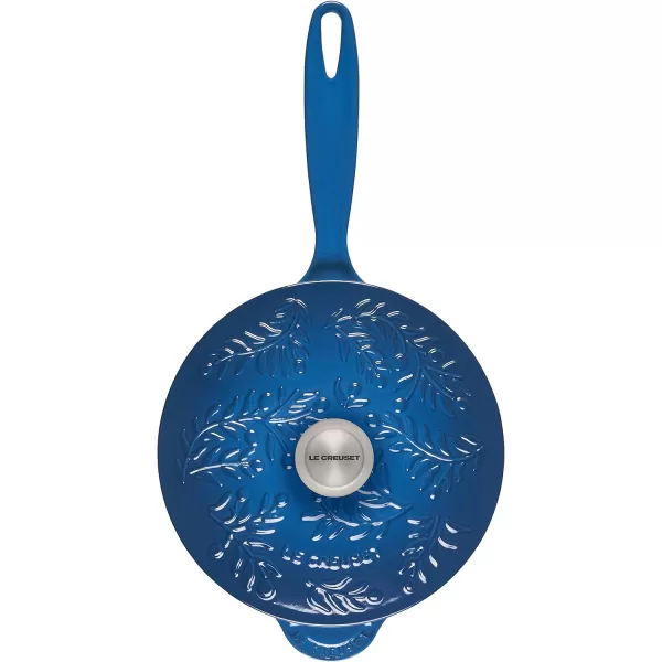 Le Creuset Olive Branch Collection Cast Iron Traditional Round Saucier, 2.25 Qt., Olive