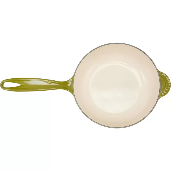 Le Creuset Olive Branch Collection Cast Iron Traditional Round Saucier, 2.25 Qt., Olive