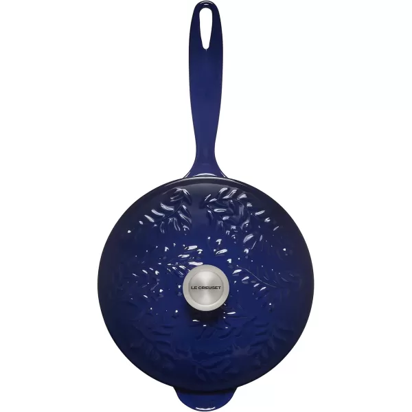 Le Creuset Olive Branch Collection Cast Iron Traditional Round Saucier, 2.25 Qt., Olive