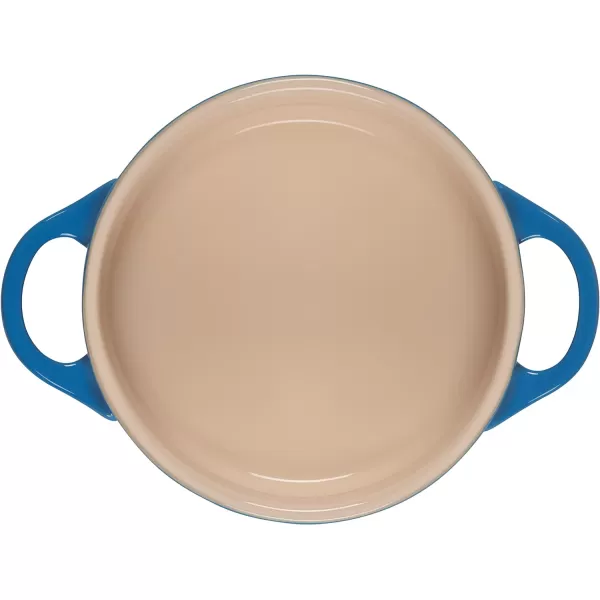Le Creuset Olive Branch Collection Stoneware Classic Mini Round Cocotte, 24 oz., Olive