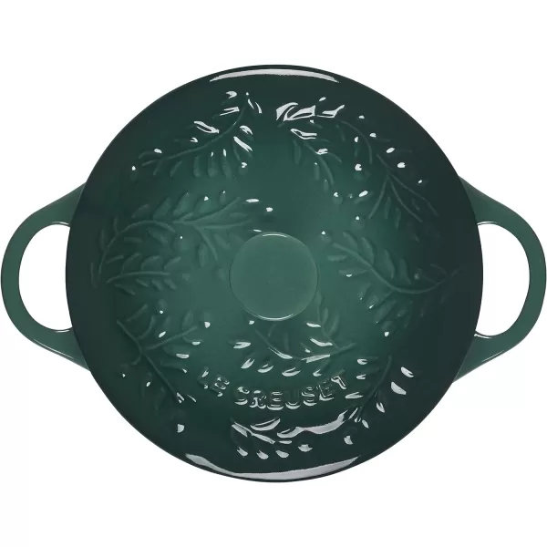 Le Creuset Olive Branch Collection Stoneware Classic Mini Round Cocotte, 24 oz., Olive