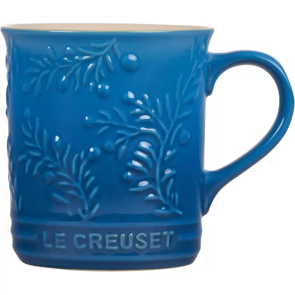Le Creuset Olive Branch Collection Stoneware Seattle Mug, 14 oz., Olive