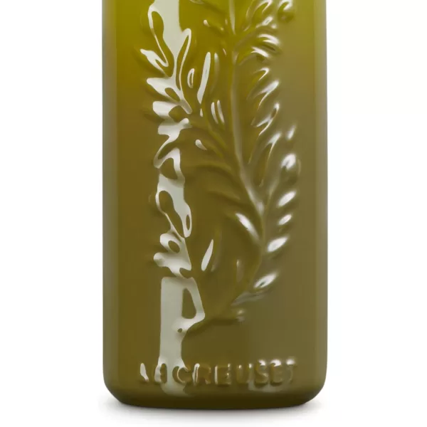 Le Creuset Olive Branch Collection Stonewear Oil Cruet, 20 oz., Olive