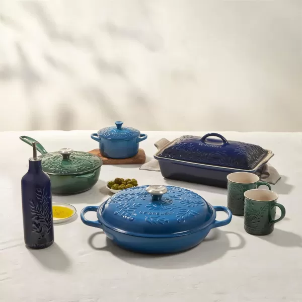 Le Creuset Olive Branch Collection Stonewear Oil Cruet, 20 oz., Olive
