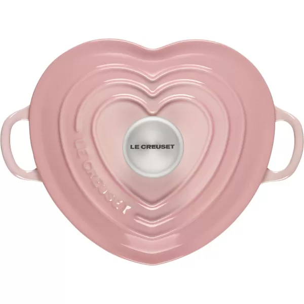 Le Creuset Signature Enameled Cast Iron Figural Heart Cocotte, 2 Quart, Coastal Blue with Stainless Steel Knob