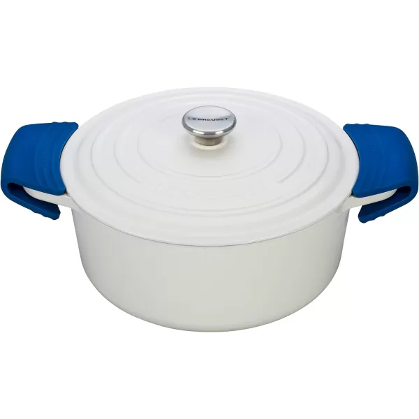 Le Creuset Silicone Set of 2 Handle Grips, 5" x 2 1/2" each, Sea Salt