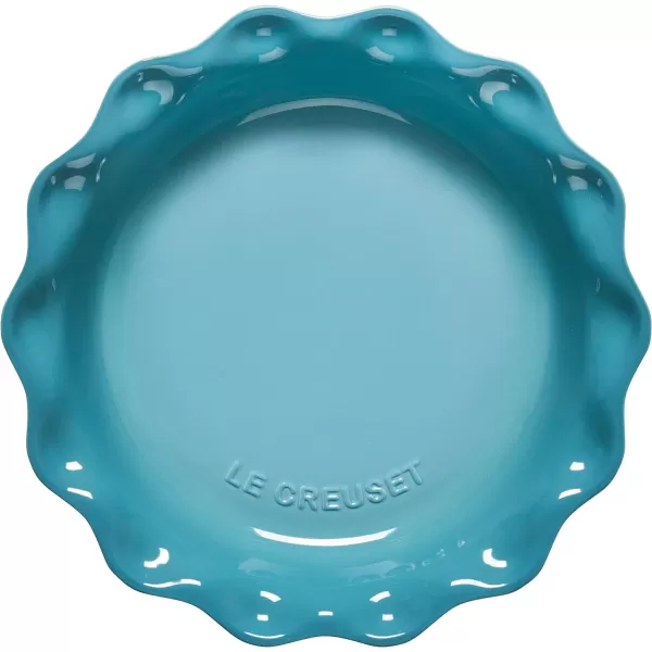 Le Creuset Stoneware 9" Heritage Pie Dish, Cerise